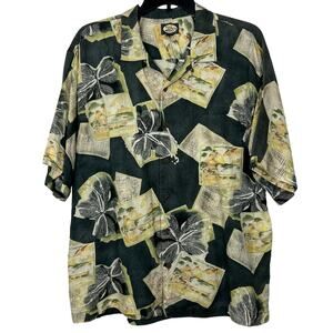 Vintage Tommy Bahama Relax Linen Hawaiian shirt Mens XL short sleeve button up